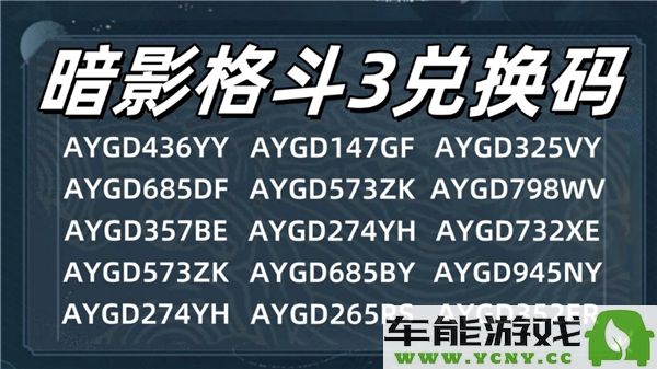 暗影格斗3最新2024年兑换码获取方法与技巧分享