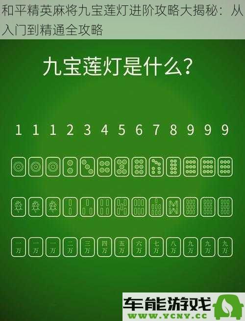 和平精英麻将九宝莲灯全方位进阶指南揭秘：从新手到高手的完整攻略