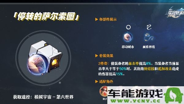 崩坏星穹铁道SP黑塔最佳遗器组合推荐与解析